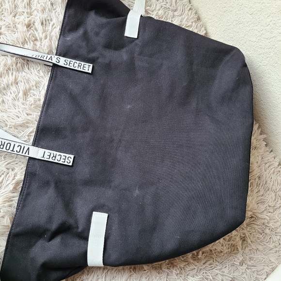 Victoria Secret Black and White Duffle Tote Bag - Picture 9 of 9